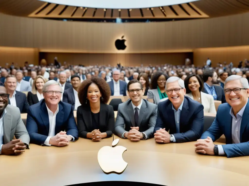 Accionistas diversos participan en la reunión anual de Apple con la junta directiva