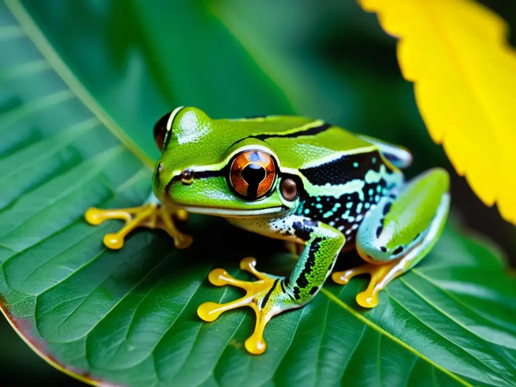 Un ágil y vibrante árbol verde en la exuberante selva del Congo, reflejando la exploración de la biodiversidad en la jungla