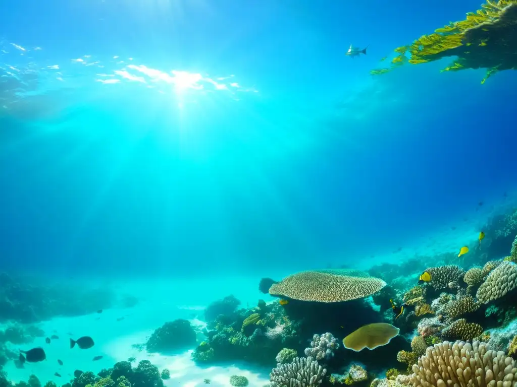 Un arrecife de coral vibrante y diverso, reflejo del impacto del cambio climático en la salud de los océanos