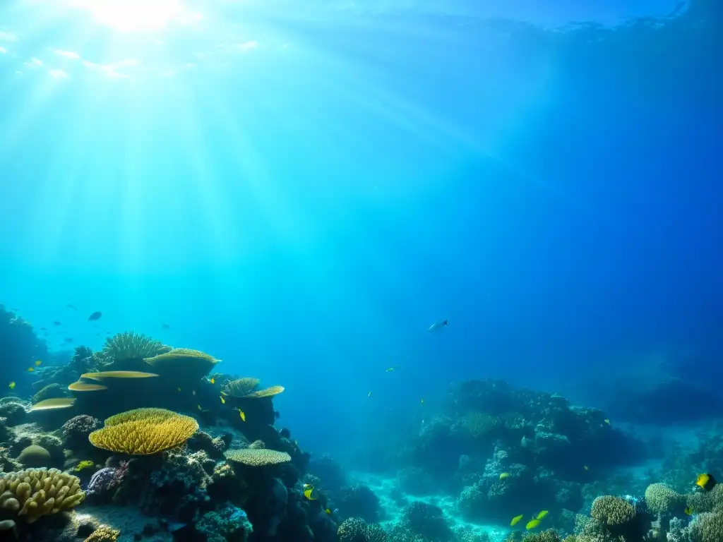 Un arrecife de coral vibrante en el Mediterráneo, hogar de una diversa vida marina