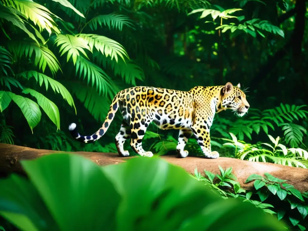 Biologos en hábitat natural, tranquilizando y examinando un majestuoso jaguar