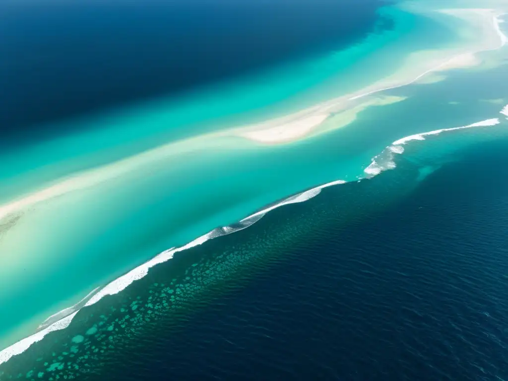 Contaminación del océano: impactante vista aérea Contraste impactante entre la belleza natural del océano y la contaminación del agua por influencia humana