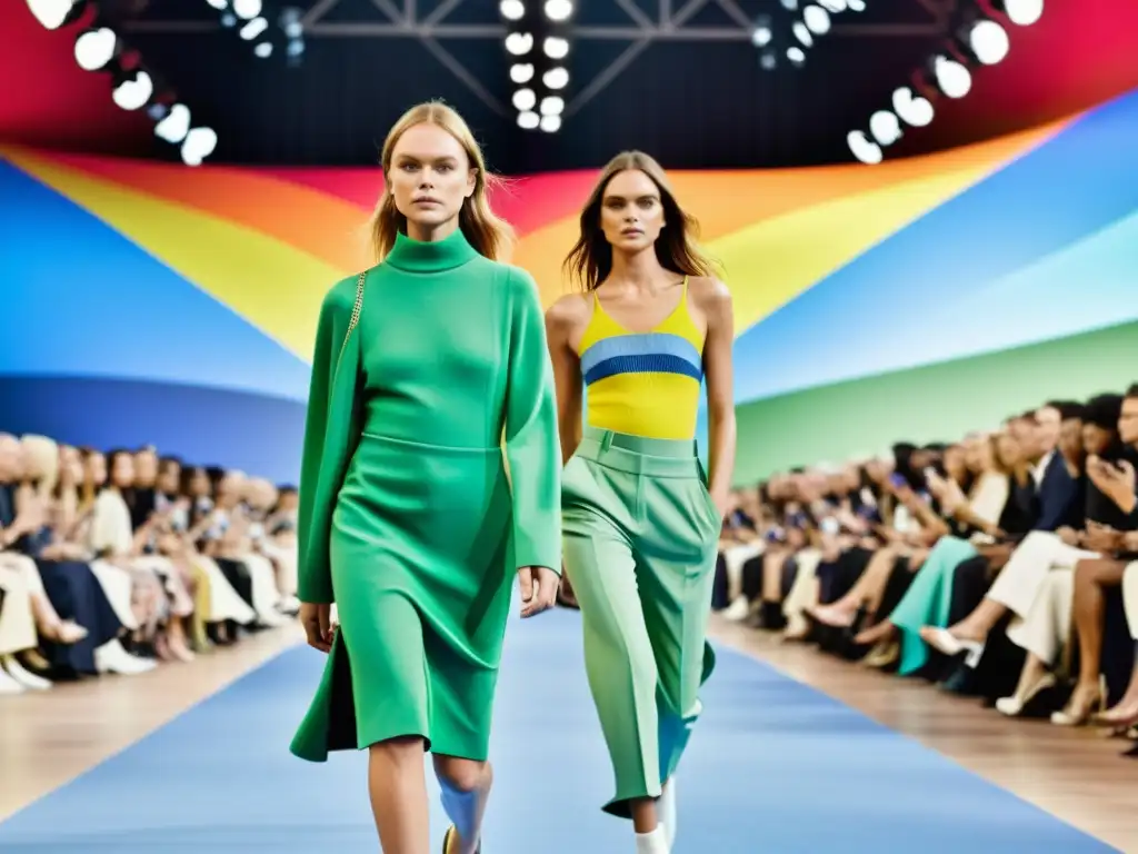 Desfile de moda sostenible de Stella McCartney, prendas ecoamigables y detalles de diseño innovador