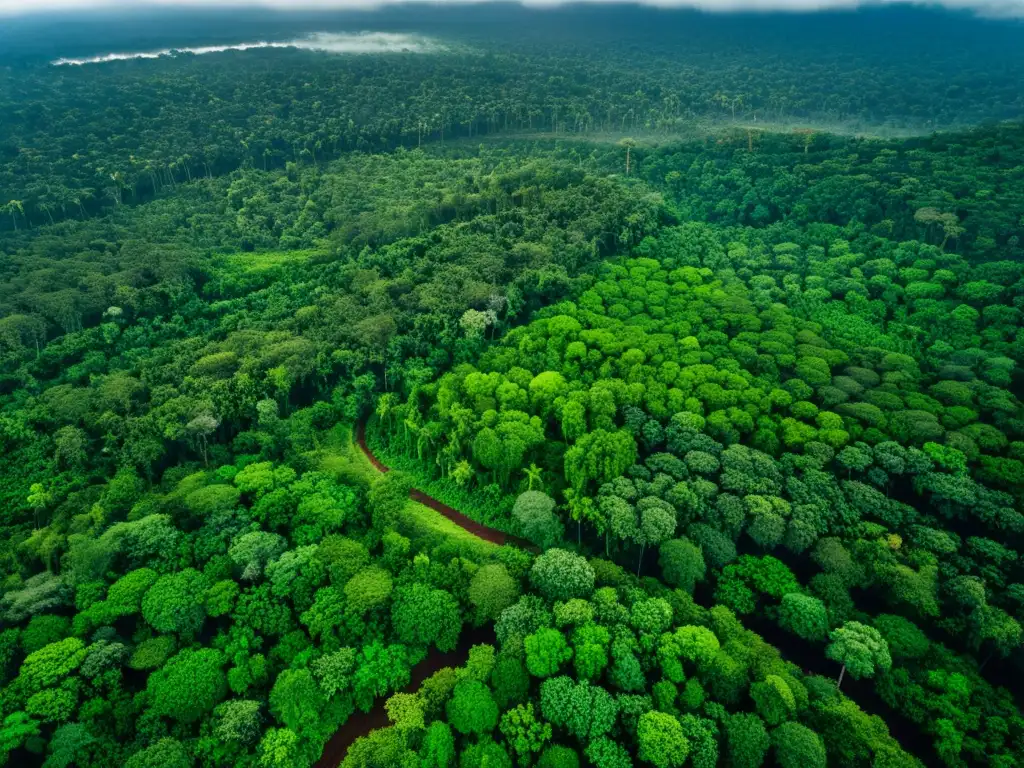 Desgarradora imagen aérea de bosque siendo destruido para desarrollo humano, resaltando la urgencia de políticas control deforestación desertificación