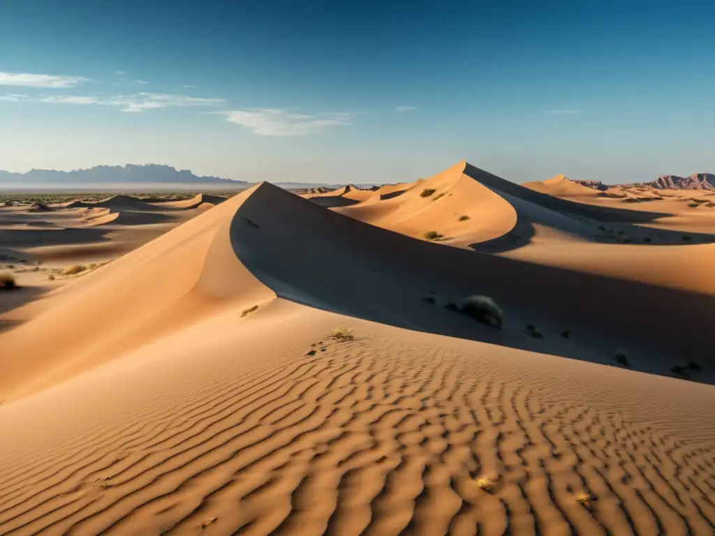 Desierto árido con vegetación escasa, soluciones para restauración ecológica en zonas áridas