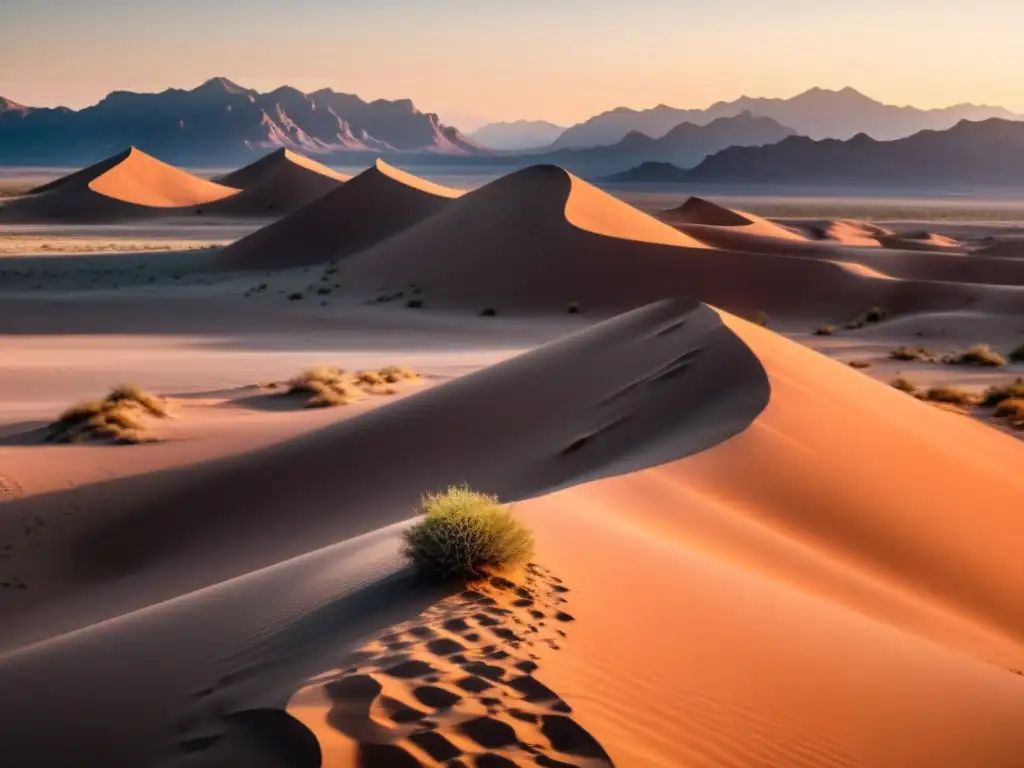 Desierto árido con cactus destacando los recursos hídricos en ecosistemas áridos