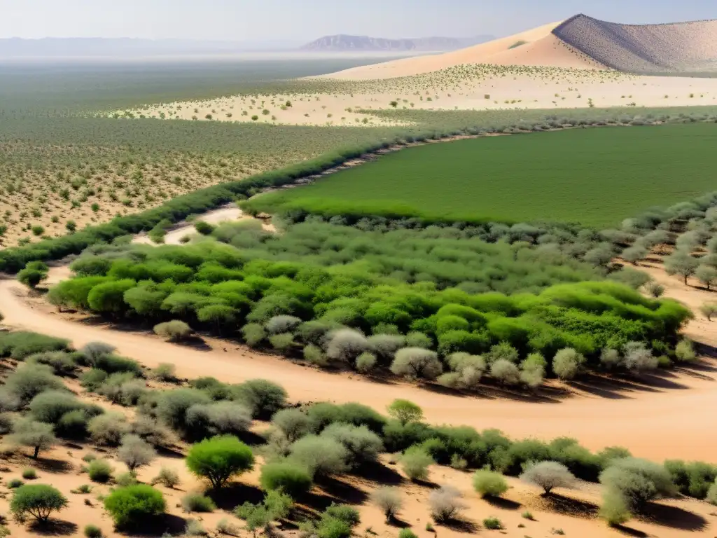 Un desierto árido transformado en un exuberante bosque gracias a la reforestación en desiertos áridos y semiáridos