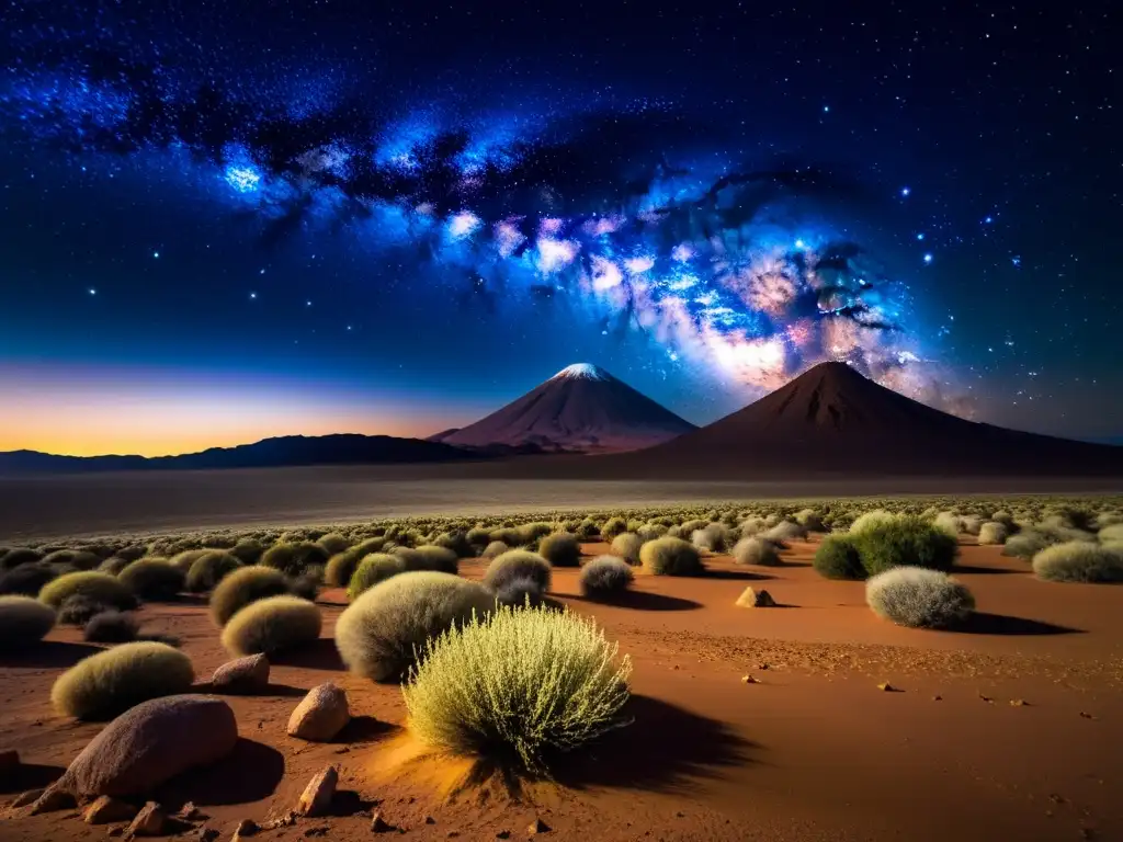 Deslumbrante cielo estrellado sobre el desierto de Atacama, invitando al astroecoturismo