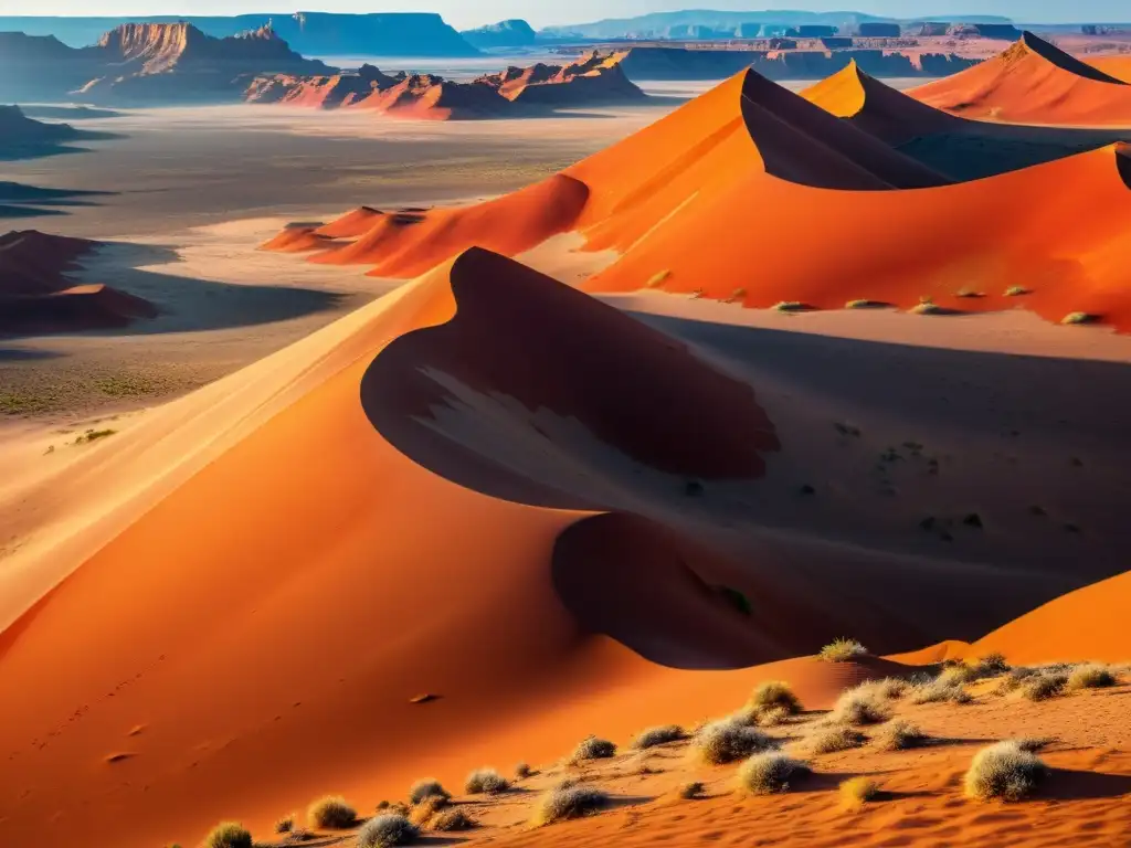 Deslumbrante paisaje desértico con colores vibrantes y significado geológico