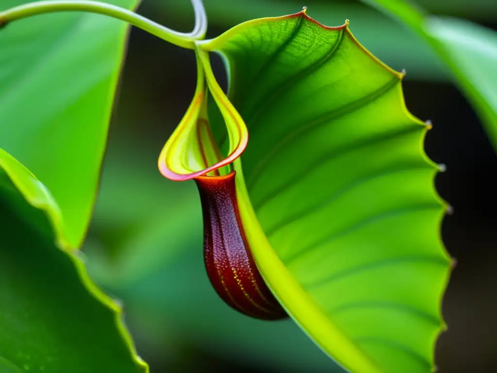 Detalle impresionante de la planta endémica de las Seychelles, capturando su estructura única y adaptación a su entorno