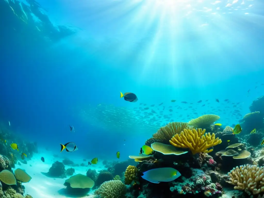 Explora la diversidad del ecosistema marino Caribe con esta asombrosa fotografía submarina llena de vida y color