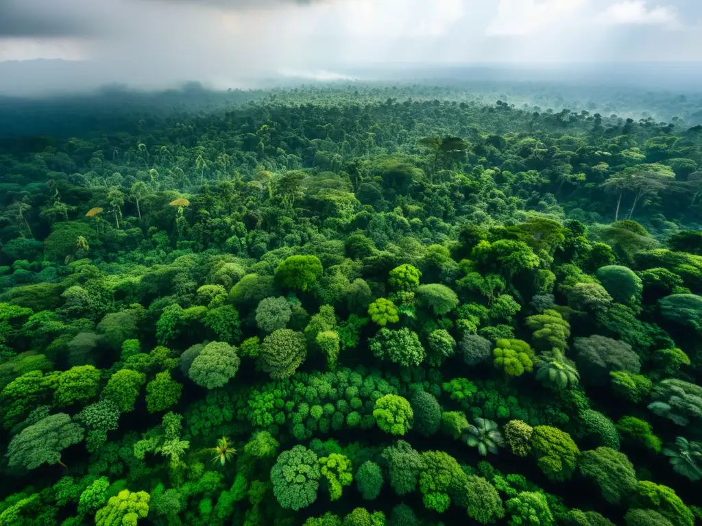 Explorando la diversidad del ecosistema de la selva del Congo, con una exuberante vegetación y una rica paleta de verdes