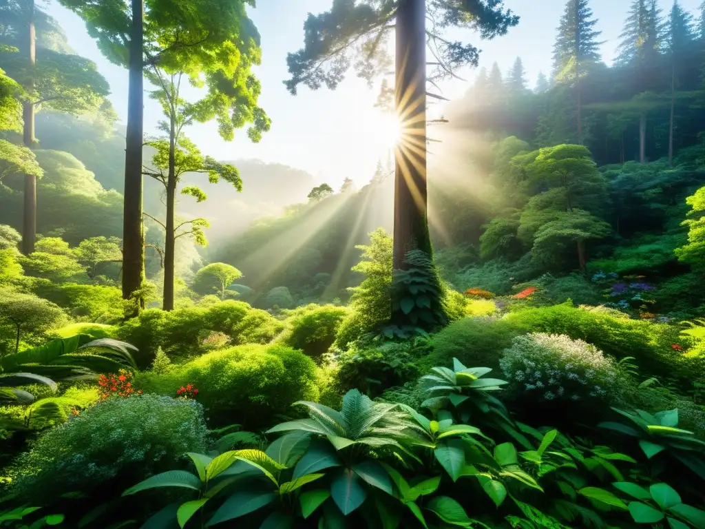 Documentales de ecosistemas educativos: Una maravillosa selva con diversa flora y fauna, llenando de luz y color el bosque