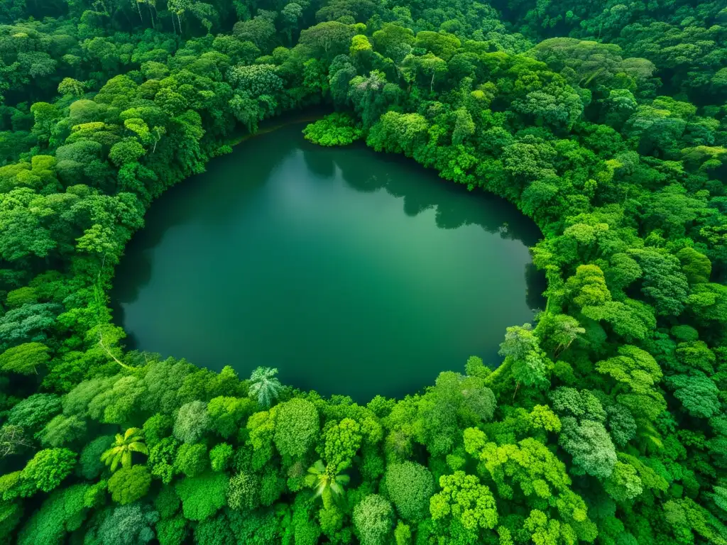 Drones capturan la belleza de un exuberante bosque tropical, resaltando su diversa flora y ríos