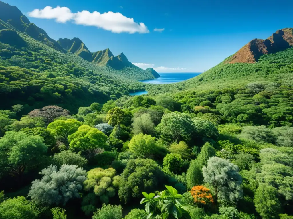 Un ecosistema exuberante y diverso, con flora y fauna nativa en armonía