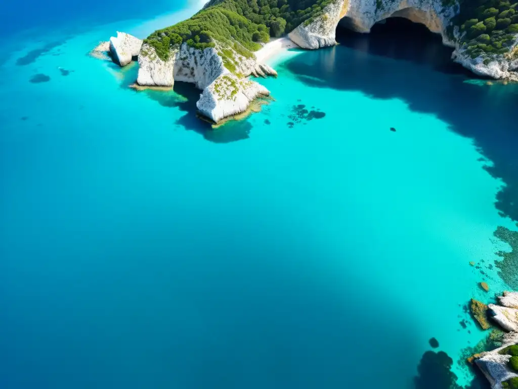 Explora los ecosistemas kársticos del Mediterráneo en esta impresionante fotografía aérea de alta resolución