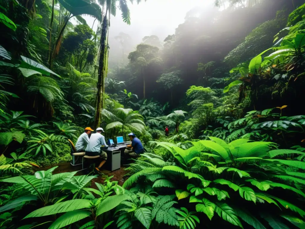 Un equipo de científicos investiga la biodiversidad en una exuberante selva