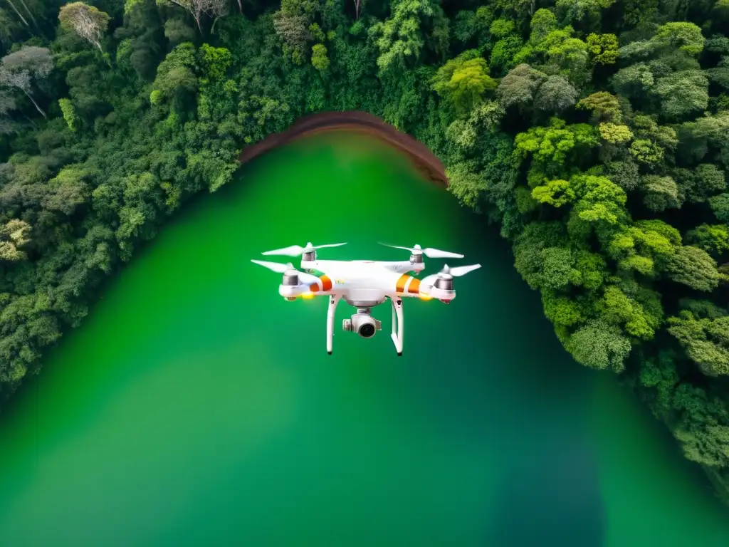 Un equipo de ecologistas utiliza drones con cámaras térmicas para monitorear la vida silvestre en la densa selva