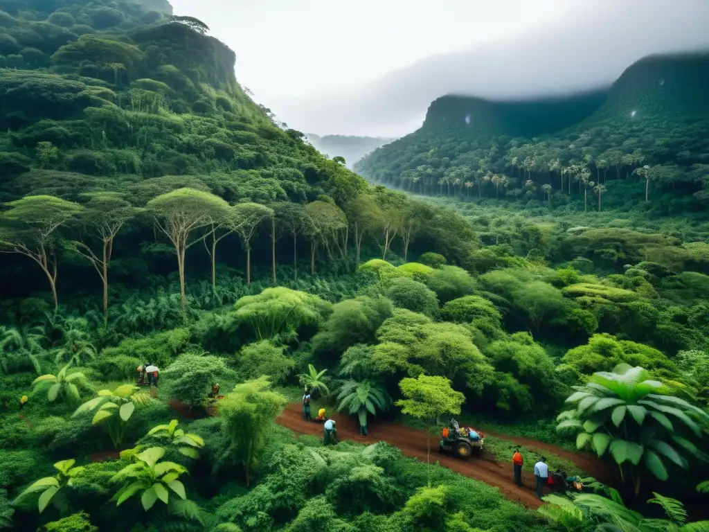 Un equipo de ecologistas y voluntarios restaura un bosque biodiverso, con soluciones de restauración ecológica expertas