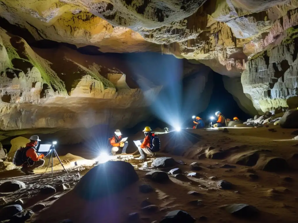 Un equipo de investigadores internacionales explora una majestuosa cueva subterránea, protegiendo su ecosistema