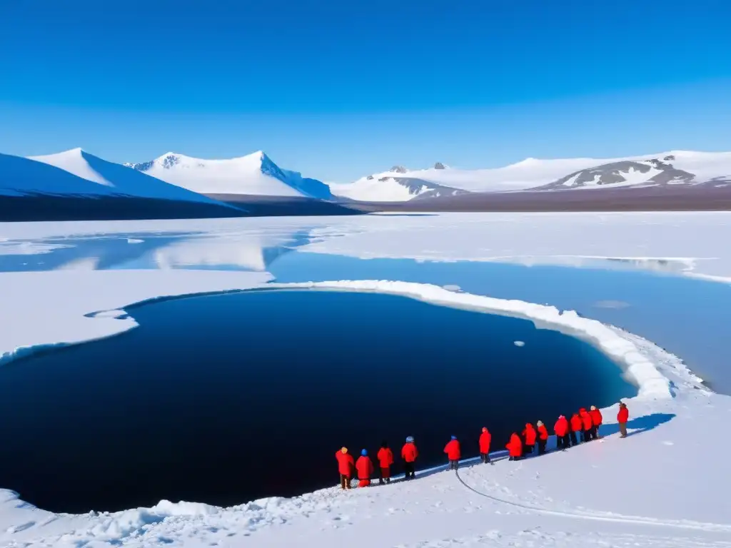 Equipo de investigadores estudia la vida en el ecosistema subglacial antártico, rodeados de belleza helada y vida resiliente