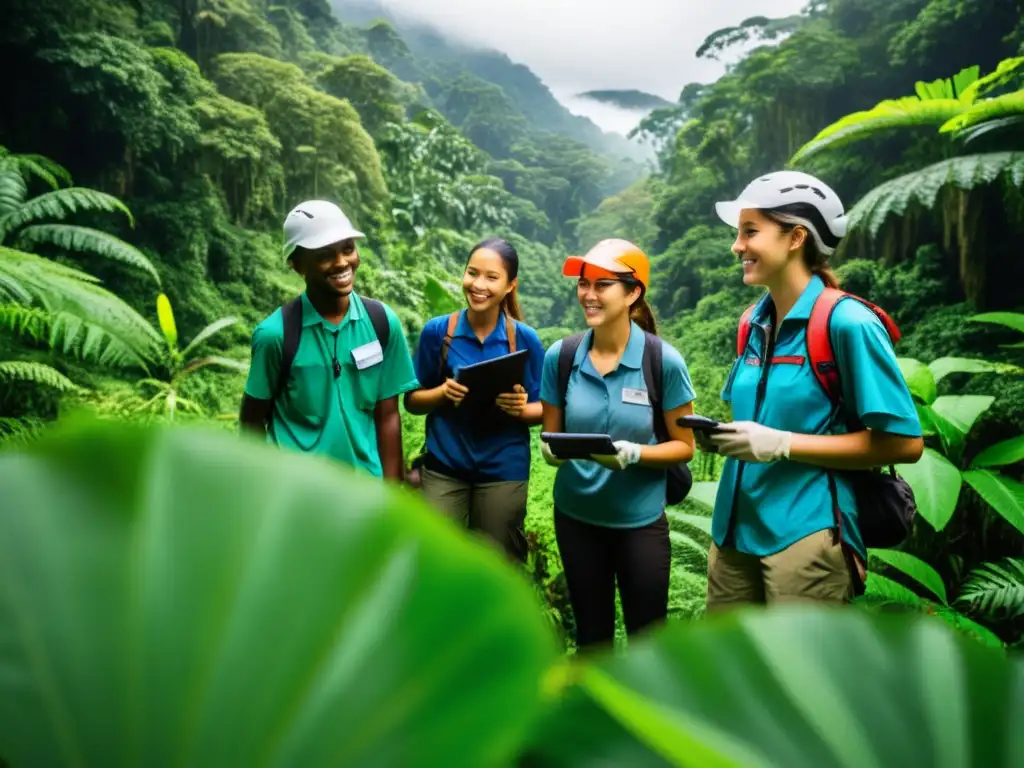 Estudiantes de gestión ambiental realizan investigación de campo en la exuberante selva