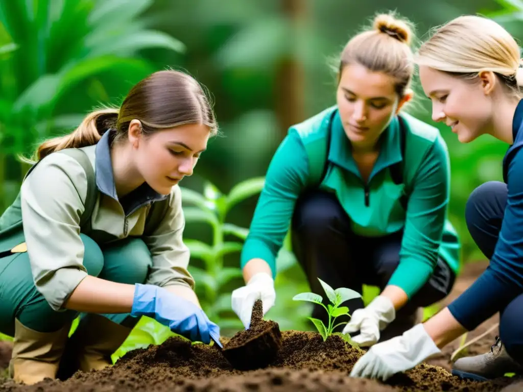 Estudiantes de postgrado realizando proyectos reales en ecosistemas biodiversos