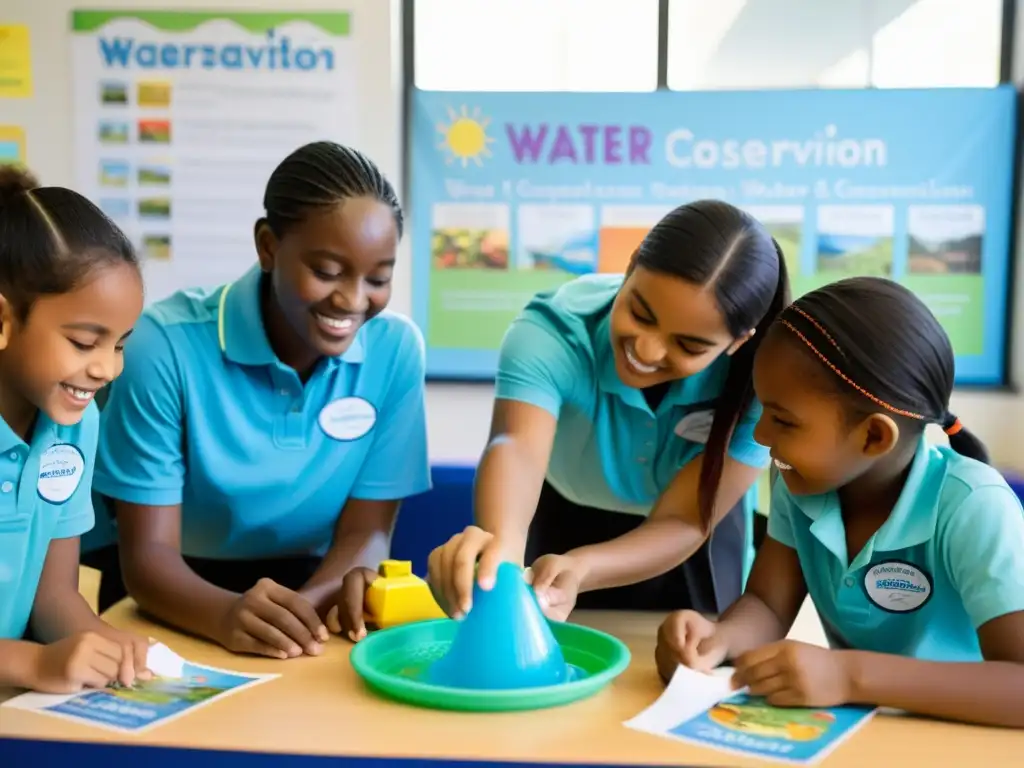 Estudiantes participan en programa educativo de conservación del agua en escuela