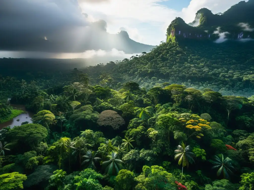 Amazonía: Vida salvaje y exuberante en 8k Experiencia inmersiva de ecoturismo en la Amazonía: vibrante selva amazónica en 8k ultradetallado, con diversa flora y fauna en juego de luz y sombra