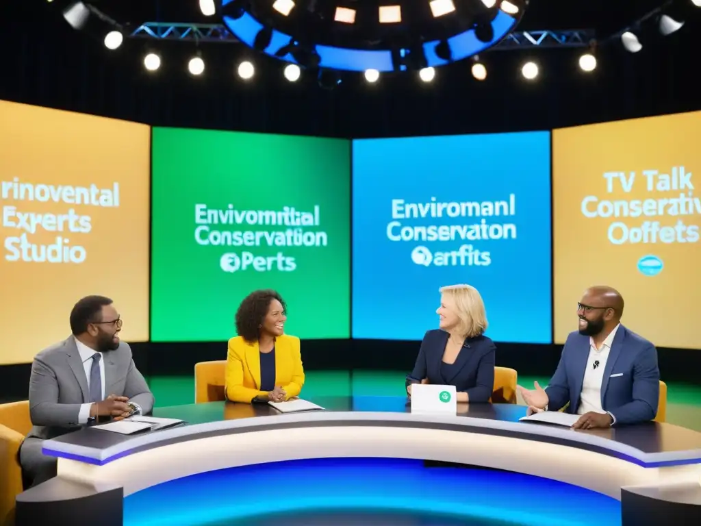 Expertos en conservación ambiental debaten apasionadamente en un estudio de TV