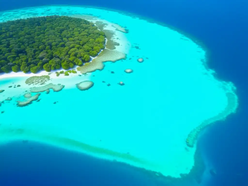 Exploración de la vibrante vida marina en un arrecife de coral, con peces brillantes y una tortuga marina majestuosa