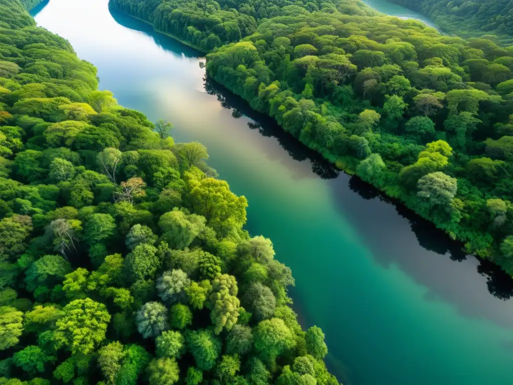 Exuberante ecosistema capturado en una producción sostenible de cine, resaltando la belleza y fragilidad de la naturaleza