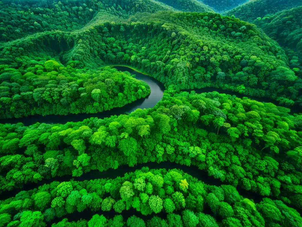 Una exuberante selva lluviosa deslumbrante, con una diversidad de vida que muestra la disputa por control de tierras biodiversas