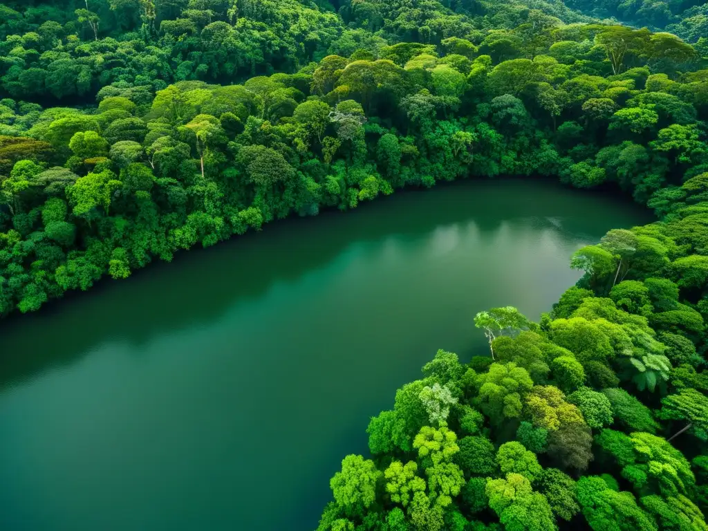 Un exuberante y vibrante paisaje de selva, con ríos serpenteantes, evoca la grandeza de los ecosistemas en festivales de cine verde