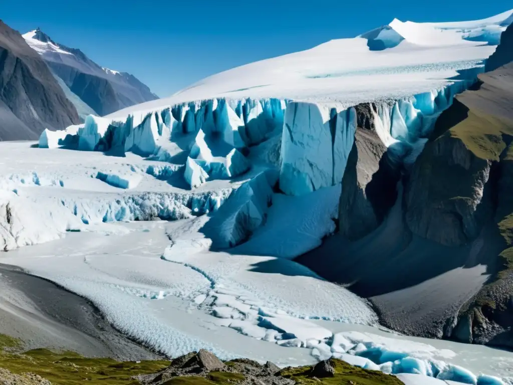 Glaciar en los Andes evidencia impacto cambio climático ecosistemas montaña