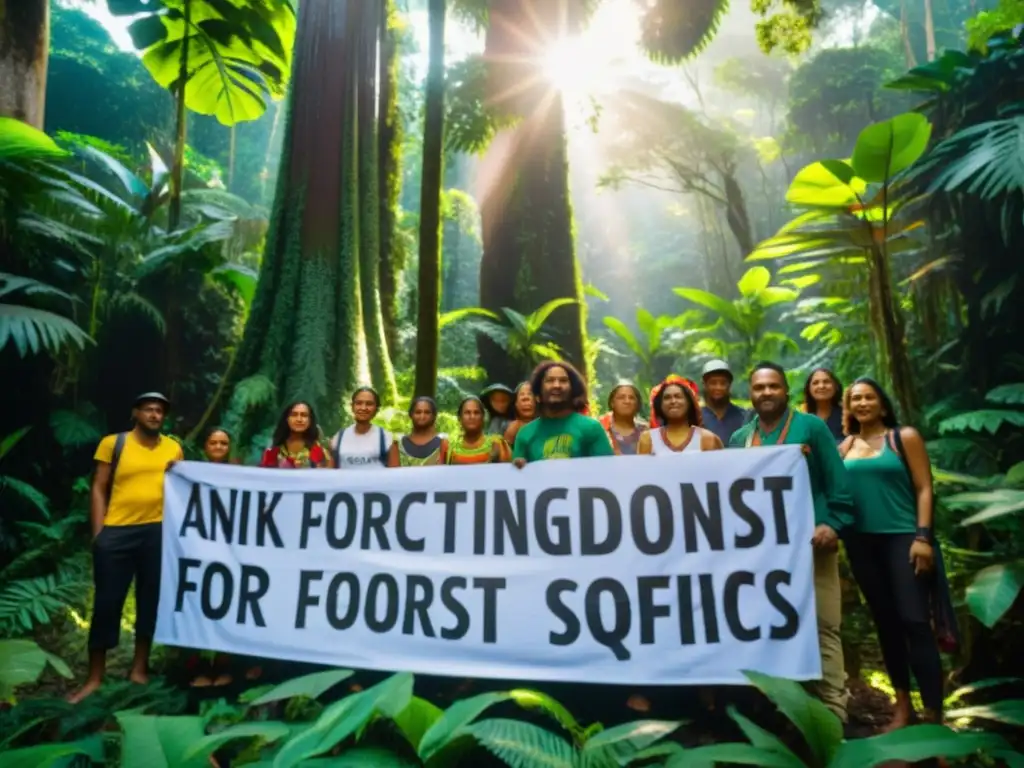 Grupo de activistas ambientales defienden la protección de la selva