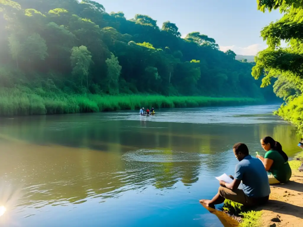 Un grupo colaborativo de la comunidad y científicos mapea la salud del río, reflejando determinación