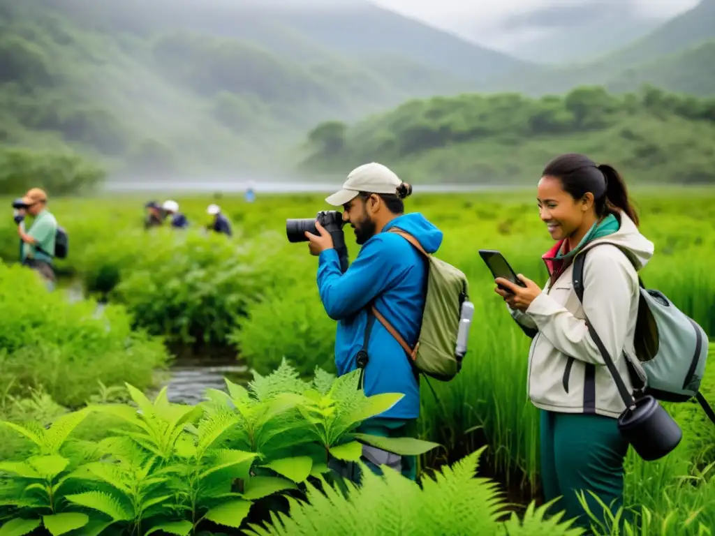 Un grupo diverso de científicos ciudadanos utiliza tecnología móvil para documentar e investigar ecosistemas