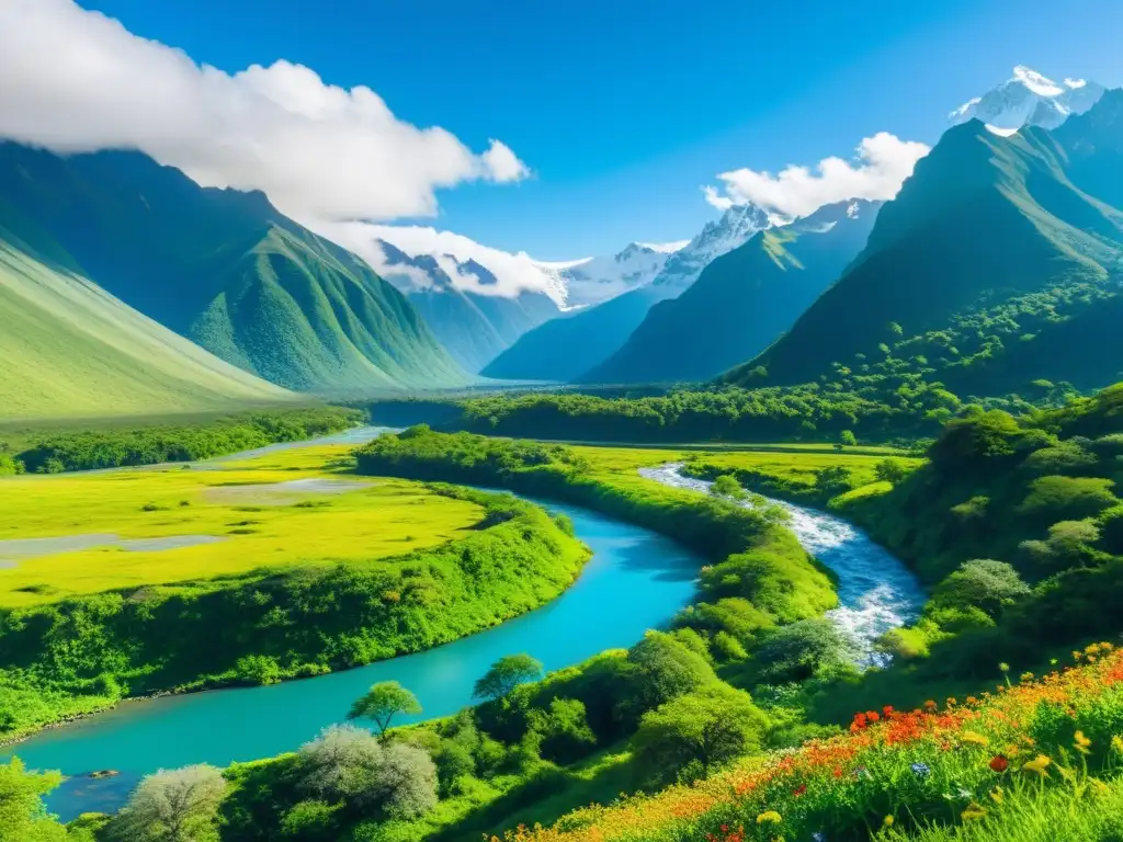 Grupo de excursionistas disfrutando del turismo ecológico en Bután Asia, entre montañas nevadas y exuberante naturaleza