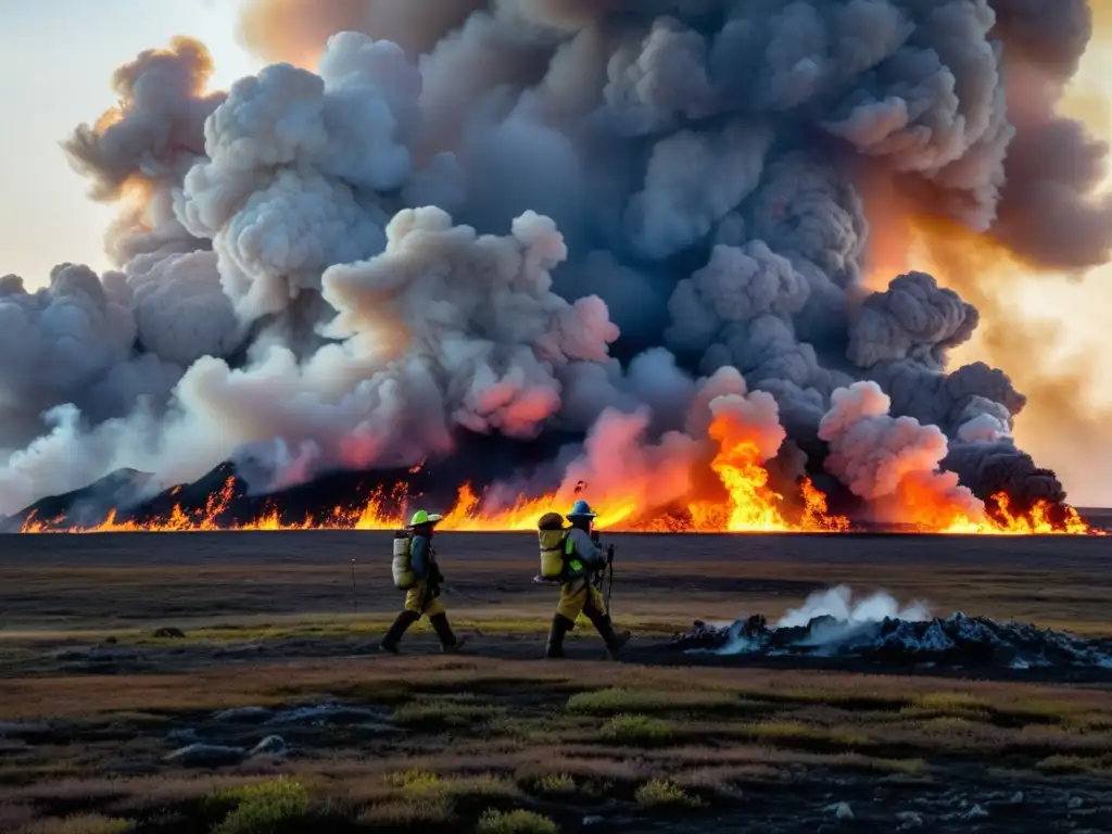 Grupo de investigadores estudia el impacto de los incendios en la tundra mientras el paisaje arde