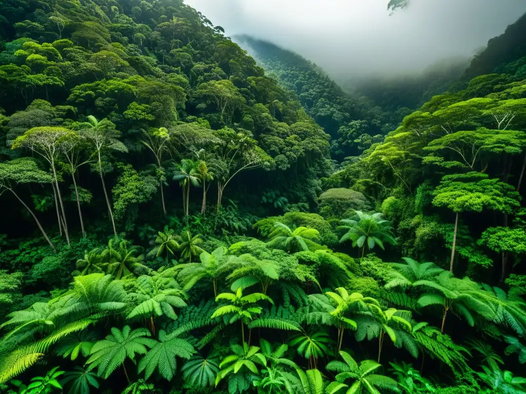 Imagen 8k detallada de la exuberante selva Daintree en Australia, destacando la biodiversidad y la serenidad del ecosistema