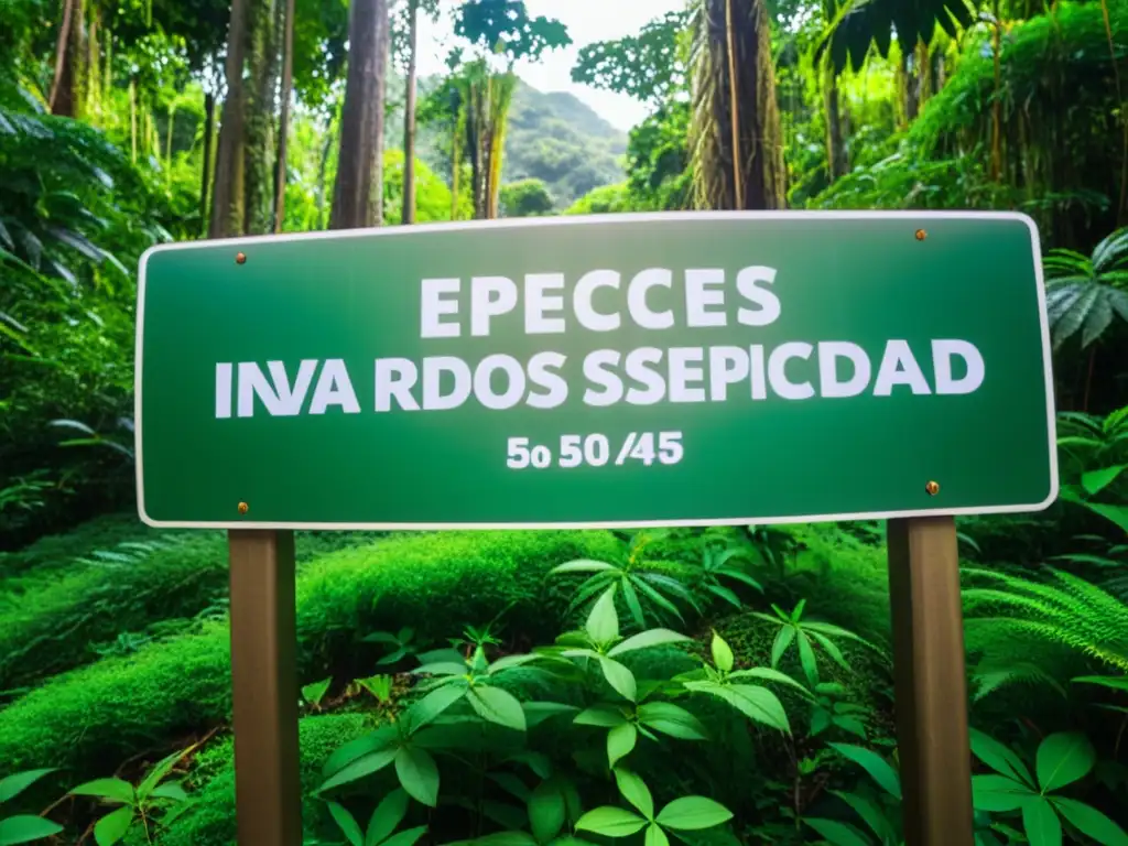 Imagen documental de la invasión de especies en un bosque