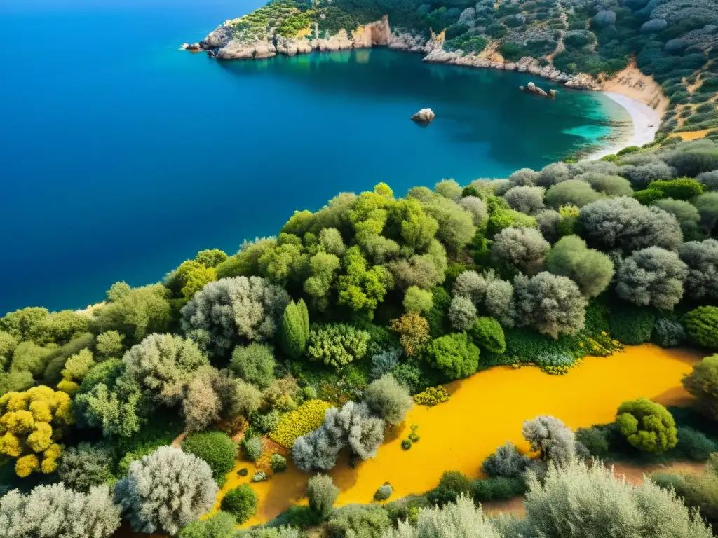 Imagen documental de la exuberante vida silvestre y flora en los ecosistemas mediterráneos, mostrando la historia y evolución de la región