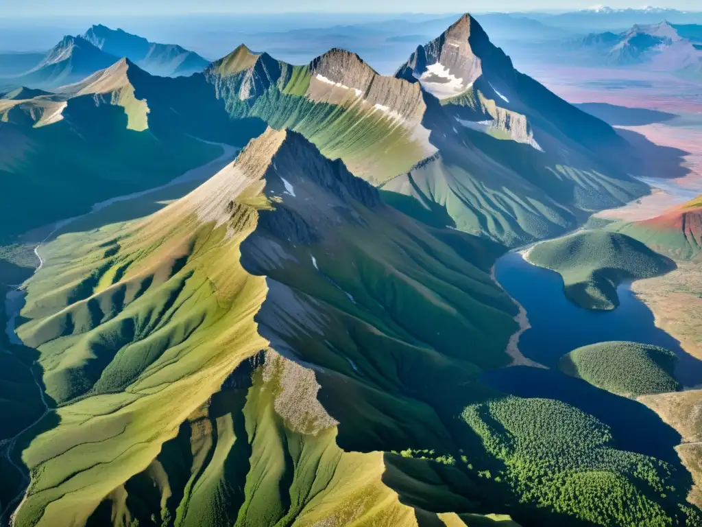 Imagen impactante de la dinámica tectónica y su influencia en la biodiversidad de montañas