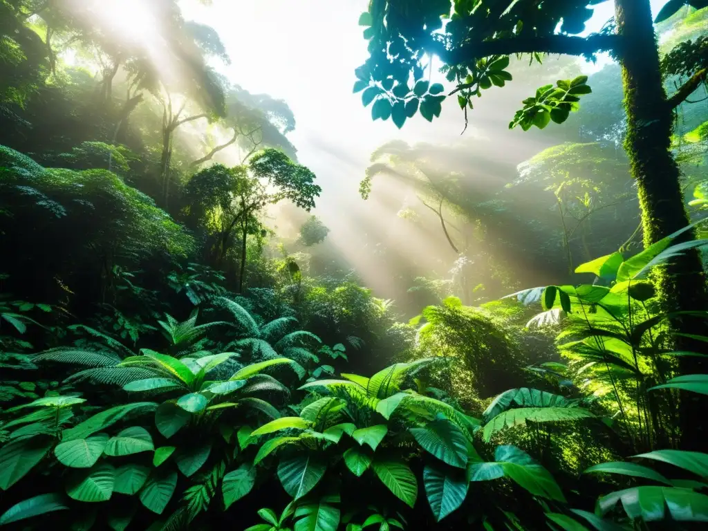 Imagen impactante de la exuberante selva amazónica, resaltando su vital papel en la salud global y los efectos de la deforestación en el Amazonas