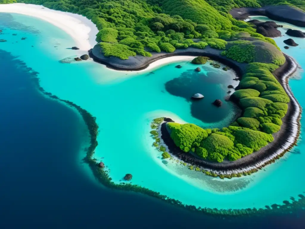 Imagen impactante de las Islas Galápagos, mostrando su diversa vida silvestre y paisajes volcánicos, resaltando la importancia de la preservación ecosistemas únicos cambio climático