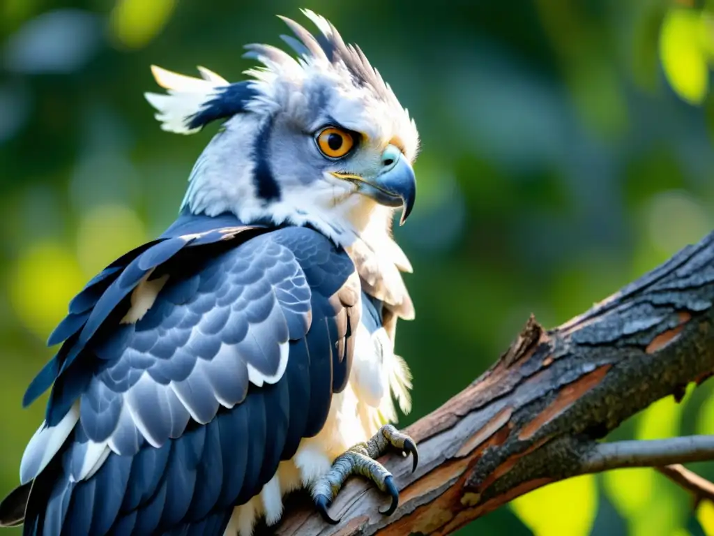 Imagen impactante de un majestuoso águila arpía, en su hábitat natural