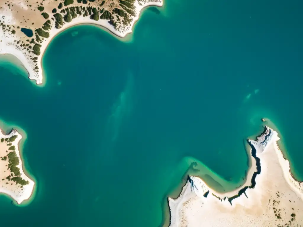 La imagen muestra la impactante desolación del Mar de Aral, destacando la urgente necesidad de Promoción de Finanzas Climáticas en Ecosistemas