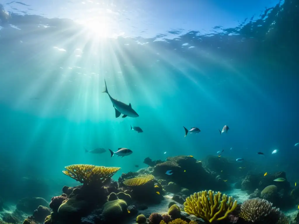 Imagen impresionante de un ecosistema marino de alta latitud: aguas cristalinas revelan corales, algas y peces en un fiordo helado