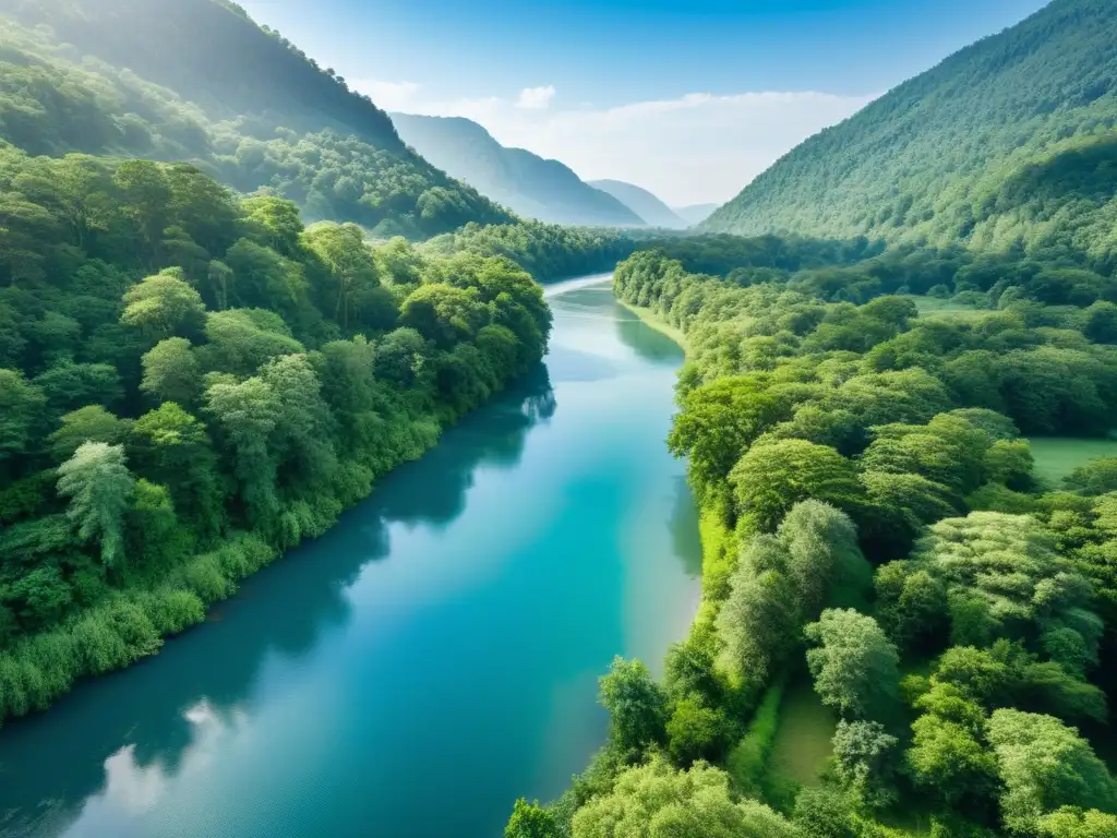 Imagen de un paisaje natural sereno e intocado, resaltando la importancia de la quietud en ecoturismo